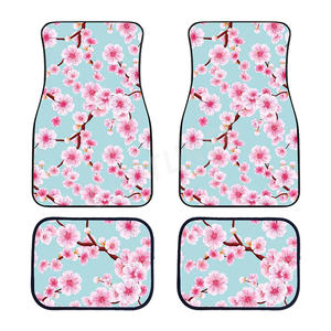 JDM Car Racing Styling Universal Cherry Blossm Sakura Print <span class=keywords><strong>Tapis</strong></span> <span class=keywords><strong>de</strong></span> sol <span class=keywords><strong>de</strong></span> voiture avant et arrière Décoration intérieure <span class=keywords><strong>de</strong></span> voiture Pièces détachées automobiles - Product Image 3