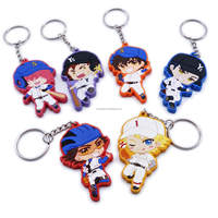 Porte-clés personnalisé en PVC souple Porte-clés baskets personnalisées Anime Porte-clés en caoutchouc PVC Porte-clés en PVC personnalisé Porte-clés en 3D dessin animé