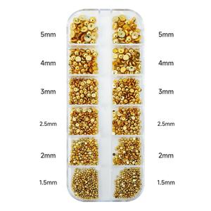 Fashionzircon – Pièces en verre 3D pour décoration d'ongles, kit de strass scintillants DIY avec vis, essentiels pour le nail art - Product Image 6