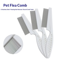 Peigne anti-puces en acier pour chiens et chats, outil de toilettage pour éliminer les poils morts - Vente en gros disponible