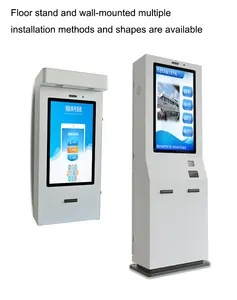 Crtly Outdoor Ticket Printer Touch Screen Intelligent Queuing Kiosk Restaurant Bank Hospital Cinema Self Service Management