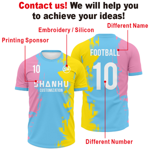 Camiseta de Fútbol Personalizada con Sublimación Completa, Ropa Deportiva de Secado Rápido, Poliéster Transpirable, Camiseta de Fútbol Deportiva para Hombre - Product Image 6