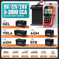 VDIAGTOOL BT500 6V/12V/24V probador de batería de coche 5-3000 CCA Auto Moto Analyzer herramientas de prueba de carga de arranque automotriz