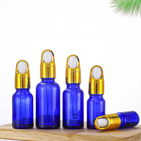 Bouteilles d'huile essentielle en verre de 5 à 120 ml, ambre, bleu, transparentes, avec compte-gouttes dorés, pour cosmétiques et soins de la peau – Approvisionnement direct usine