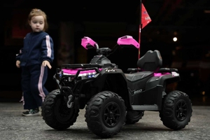 Quad Elettrico <span class=keywords><strong>di</strong></span> Alta Qualità per Bambini, ATV con Ricarica USB, Auto Cavalcabile per Ragazzi e Ragazze dai 2 ai 4 <span class=keywords><strong>Anni</strong></span>, Realizzato in Plastica Resistente - Product Image 4