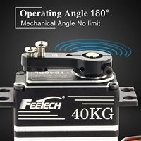 Servo Digital Magnético Impermeable FEETECH de 45KG con Torque Monstruoso, Alta Velocidad de 0.106s, Engranaje Metálico CNC, Servo Impermeable IP67