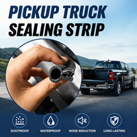 Bandes d'étanchéité de porte en caoutchouc EPDM, anti-poussière, réduction du bruit, isolation phonique, joint d'étanchéité flexible pour pick-up, ajustement universel