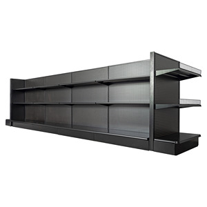 Étagère de présentation métallique double face noire pour <span class=keywords><strong>pharmacie</strong></span>, supermarché et magasin de détail - Product Image 2