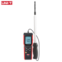 Anemómetro de cable caliente UT362H, medición de velocidad del viento, prueba de temperatura del viento, medidor de velocidad del viento, 2 unidades