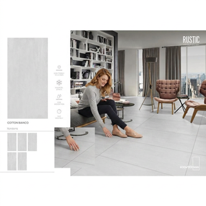 Azure Bianco 600x1200mm Matte Glazed Porcelain Marble Look Floor And <b>Wall</b> Tiles - Product Image 6