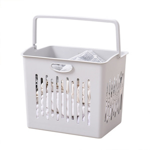 Laundry Basket Rectangle Light Gray Khaki Coffee Bathroom Standing Type Clothing Organizer Strong Load Bearing 19kg Water - Product Image 3