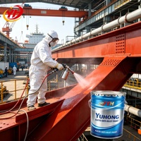 Revêtement anti-corrosion industriel YUHONG, peinture alkyde antirouille, rouge fer, protection des surfaces métalliques, application par pulvérisation