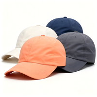 Gorra de Béisbol Delgada de 6 Paneles, Parte Superior Suave, Secado Rápido, Adecuada para Correr al Aire Libre y Deportes, Gorra de Pico de Pato, Gorra de Protección Solar, Gorra Estilo Dad Hat