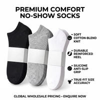Chaussettes habillées unies pour hommes en coton/fibre de bambou avec logo intégré, absorbantes, noires, pour l'été, personnalisation acceptée