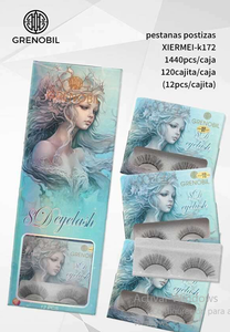 Ciglia finte Grenoble 8D 0.07mm in visone sintetico con banda trasparente invisibile, vassoio standard da 12 paia - Product Image 3