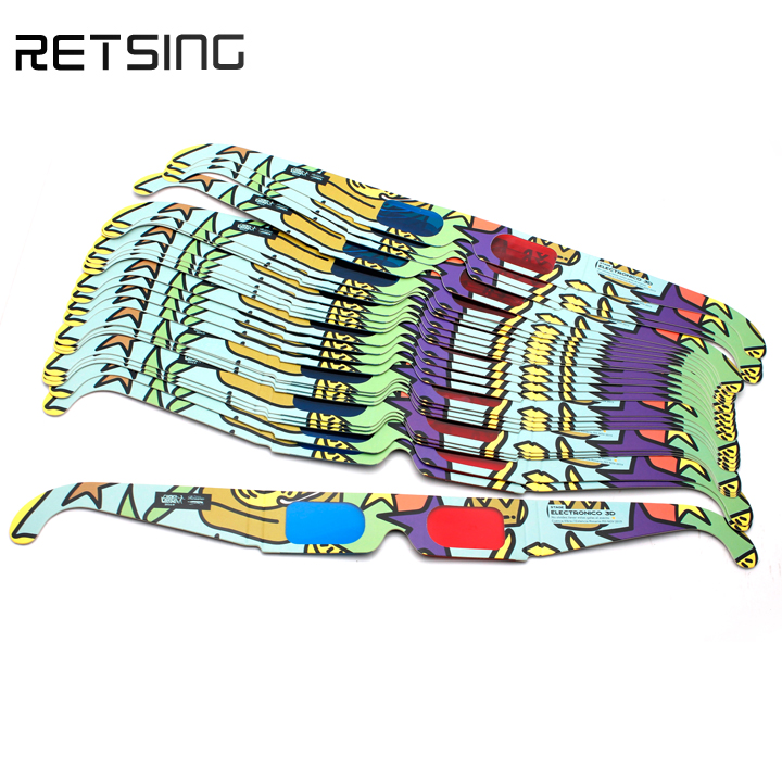 Factory Prices Paper Red Cyan 3D Glasses For Giveaway