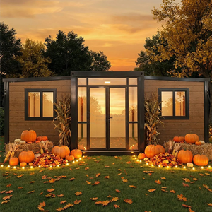 Maison conteneur en acier préfabriquée pliable à double aile extensible de 20 à 40 pieds, deux chambres, une salle de bain, <span class=keywords><strong>pour</strong></span> bureau ou hôtel - Product Image 4