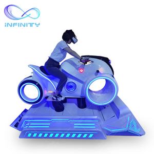 Simulator Mengemudi VR Putih Motor Virtual Reality Koin Dioperasikan Mesin Game Balap 9D VR dengan Harga Yang Baik - Product Image 4