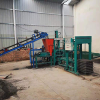 Machine de fabrication de blocs de béton hydraulique entièrement automatique QT3-15, ligne de production complète pour blocs creux, pavés autobloquants et briques.
