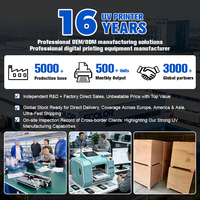 Digitale Custom Printmachine A3 UV3050 Flatbed UV-printer DX7 printkop voor acryl, metaal, houten ambachten & telefoonhoesjes