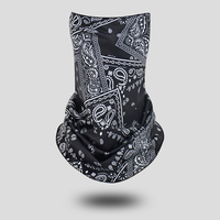 Vente en Gros Masque de Cyclisme Personnalisé Anti-UV Respirant d'Été à Motif Géométrique pour Extérieur, Bandana Cache-Cou Écharpe Protection Solaire