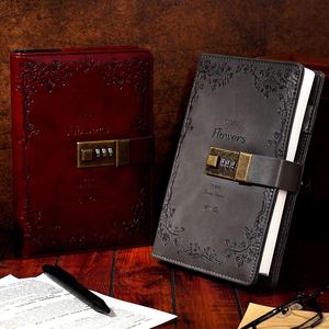 Diario con serratura per donna con chiusura a chiave segreti con copertina in rilievo rosso rubino 120 GSM 224 <span class=keywords><strong>pagine</strong></span> spesse - Product Image 6