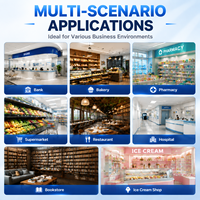 Sistema de Terminal Punto de Venta con Pantalla Táctil Única de 15.6 Pulgadas, Windows/Android, con Pantalla LED8 VFD para Clientes, Sistema POS para Uso Comercial
