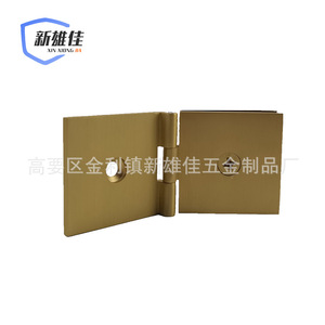 Charnières en verre Xin Xiong Jia, finition or brossé, 180 degrés, design moderne pour porte de douche de salle de bain - Product Image 1