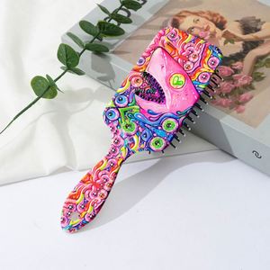 Nuevo Peine con Cojín de Aire con Diseño de Impresión Noctilucente, Peine Antiestático, Apto para Todo Tipo de Cabello - Product Image 4