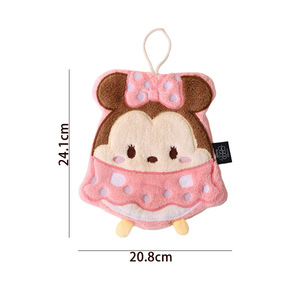 Toalla de Mano Colgante de <span class=keywords><strong>Mickey</strong></span> y Minnie <span class=keywords><strong>Mouse</strong></span>, Súper Absorbente, de Felpa de Coral, con Dibujos Animados, para Niños, Cocina, Baño, de Secado Rápido - Product Image 4