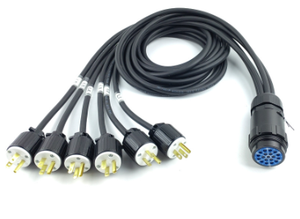 Chuyên Nghiệp 1-Meter 19-Pin Socapex 6Edison 3*2.5Mm ² Cáp Điện Vá Dây Cho Máy Chiếu Âm Thanh Video Nhà Máy Giá Kết Hợp - Product Image 3