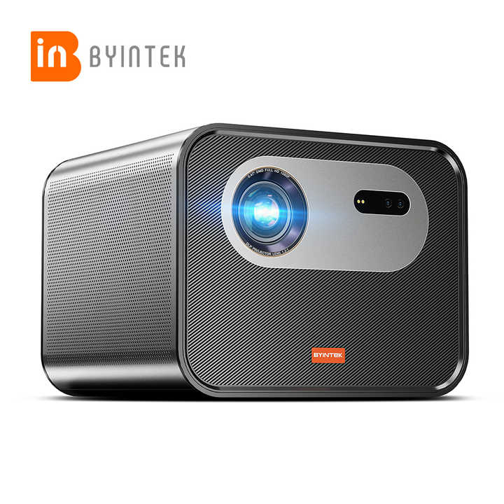 Byintek R90Androidスマート20000ルーメン家庭用ポータブルDLP 3D映画 