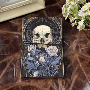 Giấy dày A6 notepad tuyệt vời cho các tính toán tài chính kế toán và hồ sơ giao dịch với hoa sọ và Orna - Product Image 2