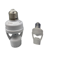 Convertisseur de douille E27 AC100-240V avec capteur de mouvement PIR, support d'ampoule LED intelligent, interrupteur pour ampoule, support de lampe