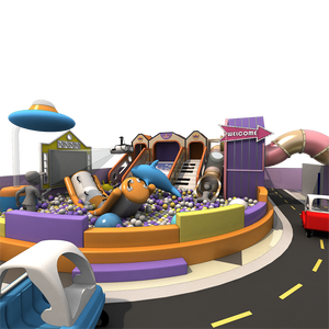 Parque Infantil Interior Temático de Alta Gama para Niños con Zona de Escalada y Tobogán, Castillo de Juegos Suave para Niños - Product Image 5