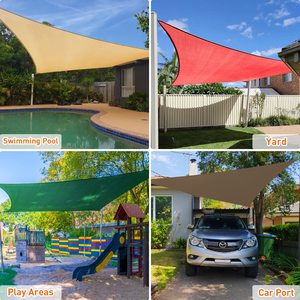 Bloc UV 10 'x 13' 185GSM voiles <span class=keywords><strong>d</strong></span>'ombre de rectangle pour le jardin de patio extérieur - Product Image 4