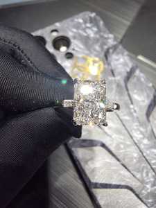 Anillo de Compromiso y Boda Clásico de Platino con Diamantes, Certificado IGI, Lujoso, Elegante, Sencillo, con Aspecto Brillante, Regalo para Mujer - Product Image 5