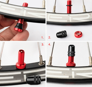 23086 40/60mm pneu sous vide pneu AV buses Tubeless vélo <span class=keywords><strong>Schrader</strong></span> <span class=keywords><strong>Valve</strong></span> route vélo Tubeless <span class=keywords><strong>Valve</strong></span> - Product Image 4