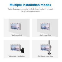 12, 15, 17 pouces, étanche Ip65 Ip67, panneau tactile de moniteur PC industriel intégré avec boîtier SUS304