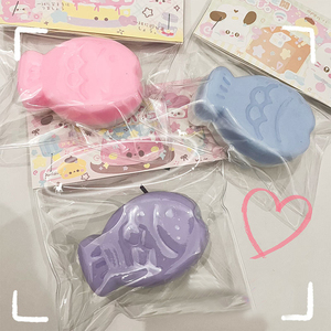 Double Single Layer Taiyaki <b>Squishy</b> Toy Fish-Shaped Stress Relief Fidget Squeeze Toy for Anxiety Relief Simulated Japanese - Product Image 2