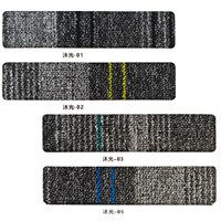 Dalles de moquette bouclée durables avec support en bitume 50x50cm, revêtement de sol carré en polypropylène pour bureaux, commerces, gares, centres commerciaux, banques