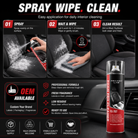 Nettoyant mousse pour intérieur automobile Fraxen Lab FX-707, 650 ml, pour sièges en tissu, tableau de bord, tapis, nettoyage multi-surfaces, OEM