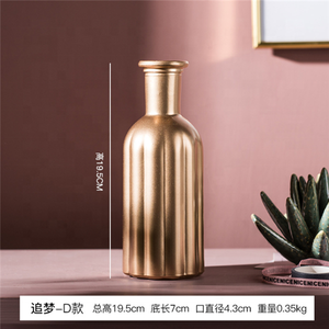 Bình Thủy Tinh Đựng Hoa Màu Vàng Mạ Điện Sang Trọng Trang Trí Nội Thất - Product Image 5