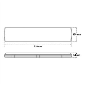 Lampada di Emergenza Beghelli Larghezza 65 Cm IP65 per Uso Esterno - Product Image 2