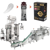 Ventes directes usine CE : Ligne de production complète de machine d'emballage automatique de bâtonnets de gel énergétique de forme irrégulière, à 4/6/8/10 voies, avec fonction de mise en carton