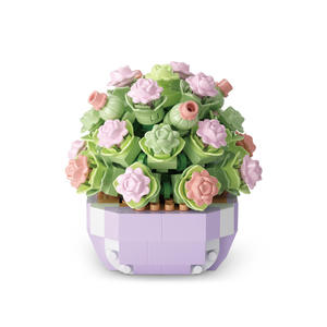 [Soldes] Kit <span class=keywords><strong>de</strong></span> construction LEGO compatible <span class=keywords><strong>de</strong></span> 40 pièces, <span class=keywords><strong>bouquet</strong></span> <span class=keywords><strong>de</strong></span> plantes en pot, fleur éternelle, assemblage <span class=keywords><strong>de</strong></span> plantes, ornement <span class=keywords><strong>de</strong></span> bureau pour - Product Image 5
