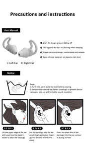 بسعر الجملة سدادة أذن 3 طبقات-سدادة أذن للنوم للسباحة وإلغاء الضوضاء - Product Image 6