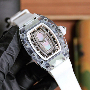 2026 New Arrival 07-02 Ladies' Crystal Diamond <b>Watch</b> Barrel-shaped Automatic Wristwatch - Product Image 3