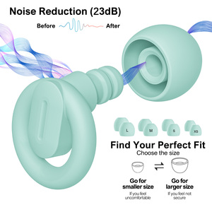 จุกอุดหูแบบเงียบ 4 ขนาด ป้องกันเสียงรบกวน สำหรับยิงปืน ขับขี่มอเตอร์ไซค์ ป้องกันเสียง จุกอุดหูซิลิโคนกันเสียง สำหรับนอนหลับ - Product Image 2