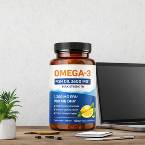 Capsules d'huile de poisson oméga 3 1000 mg EPA DHA, complément alimentaire pour la santé du cœur, du cerveau et des articulations - Product Image 3